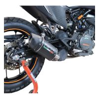 Escape compatible con Ktm Adventure 250 2020-2024, Furore Nero, Escape racing, silenciador con tubo de conexion y dbkiller, articulo sin homologacion 