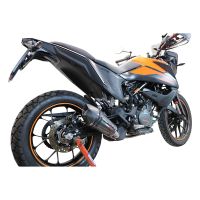 Escape compatible con Ktm Adventure 390 2020-2020, GP Evo4 Poppy, Escape legal, homologado, silenciador con db killer desmontable y tubo de conexión específico 