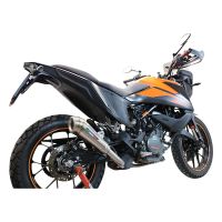 Escape compatible con Ktm Adventure 390 2021-2024, Powercone Evo, Escape legal, homologado, silenciador con db killer desmontable y tubo de conexión específico 