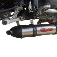 Escape compatible con Ktm Duke 690 2008-2011, Gpe Ann. titanium, Escape completo homologado y legal,con catalizador incluido db killer extraíble 