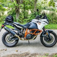 Escape compatible con Ktm Lc 8 Adventure 1090 2017-2020, Furore Nero, Escape racing, silenciador con tubo de conexion, articulo sin homologacion 