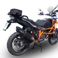 Escape compatible con Ktm Lc 8 Adventure 1190 2013-2016, Furore Nero, Escape legal, homologado, silenciador con db killer desmontable y tubo de conexión específico 