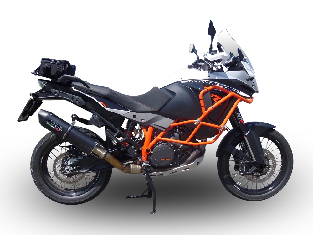 Escape compatible con Ktm Lc 8 Adventure 1190 2013-2016, Furore Nero, Escape legal, homologado, silenciador con db killer desmontable y tubo de conexión específico 