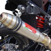 Escape compatible con Ktm Lc 8 Adventure 1190 2013-2016, Deeptone Inox, Escape legal, homologado, silenciador con db killer desmontable y tubo de conexión específico 