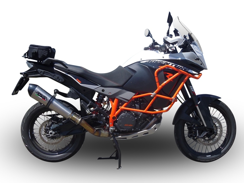 Escape compatible con Ktm Lc 8 Adventure 1090 2017-2020, Gpe Ann. titanium, Escape racing, silenciador con tubo de conexion, articulo sin homologacion 
