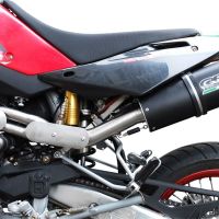 Escape compatible con Husqvarna TE 610 E - SM 610 2007-2009, Furore Nero, Escape semi-completo homologado con db killer extraible 