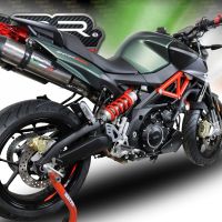 Escape compatible con Aprilia Shiver 750 Gt 2007-2016, Gpe Ann. titanium, Doble escape racing, con tubos de conexión, artículo sin homologación 
