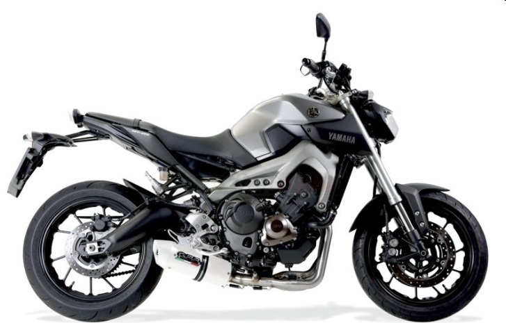 Escape compatible con Yamaha Mt-09 2017-2020, Albus Evo4, Escape completo homologado y legal,con catalizador incluido db killer extraíble 