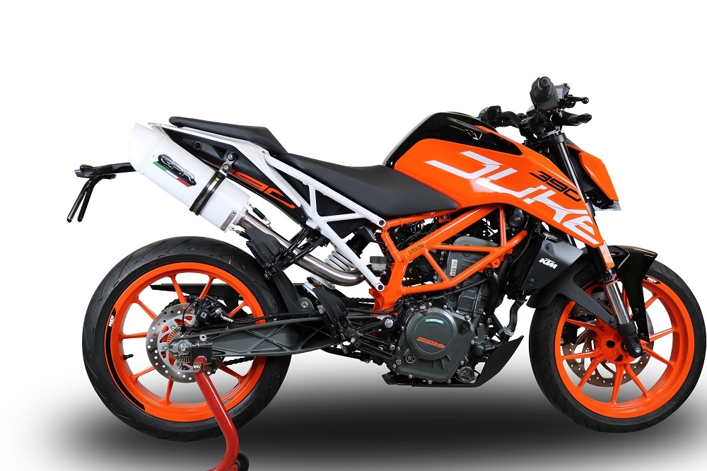 Escape compatible con Ktm Rc 390 2017-2020, Albus Evo4, Escape homologado, legal, con db killer extraíble, tubo de conexión y catalizador 