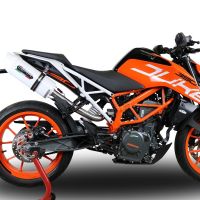 Escape compatible con Ktm Rc 390 2017-2020, Albus Evo4, Escape homologado, legal, con db killer extraíble, tubo de conexión y catalizador 