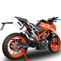 Escape compatible con Ktm Rc 390 2017-2020, Albus Evo4, Escape homologado, legal, con db killer extraíble, tubo de conexión y catalizador 