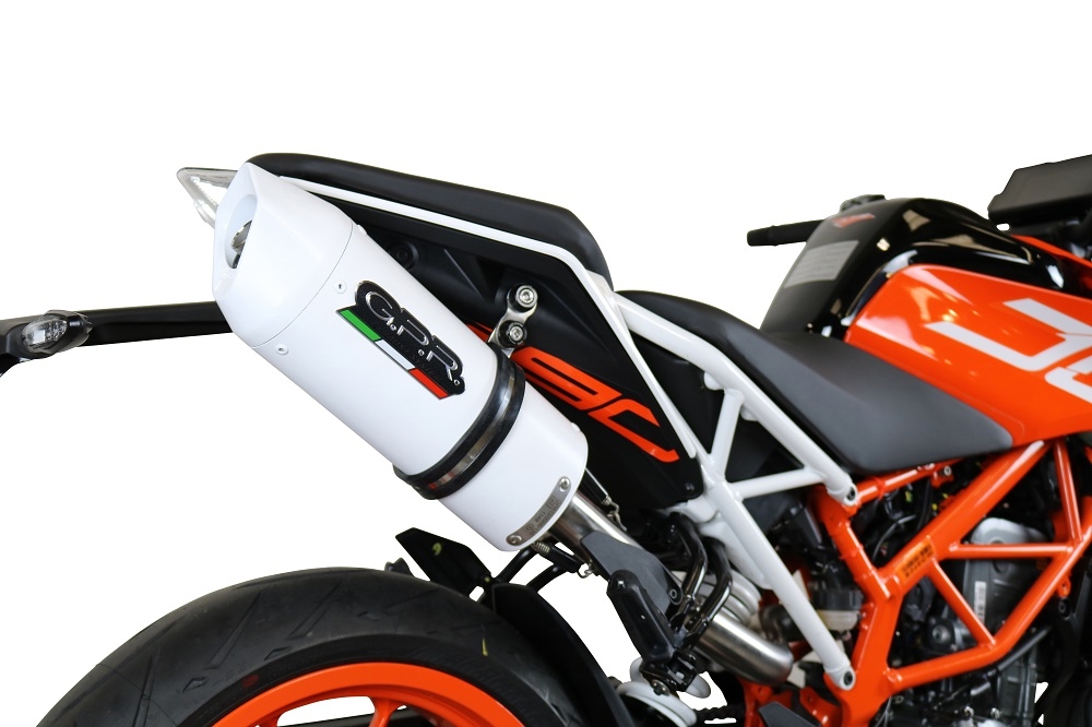 Escape compatible con Ktm Rc 390 2017-2020, Albus Evo4, Escape homologado, legal, con db killer extraíble, tubo de conexión y catalizador 
