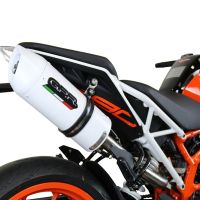 Escape compatible con Ktm Rc 390 2017-2020, Albus Evo4, Escape homologado, legal, con db killer extraíble, tubo de conexión y catalizador 