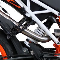 Escape compatible con Ktm Duke 250 2017-2020, Furore Evo4 Nero, Escape legal, homologado, silenciador con catalizador, db killer desmontable y tubo de conexión específico 