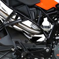 Escape compatible con Ktm Rc 125 2017-2020, Furore Evo4 Nero, Escape legal, homologado, silenciador con catalizador, db killer desmontable y tubo de conexión específico 