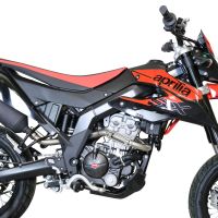 Escape compatible con Aprilia Rx 125 2018-2020, Decatalizzatore, Tubo supresor de catalizador 