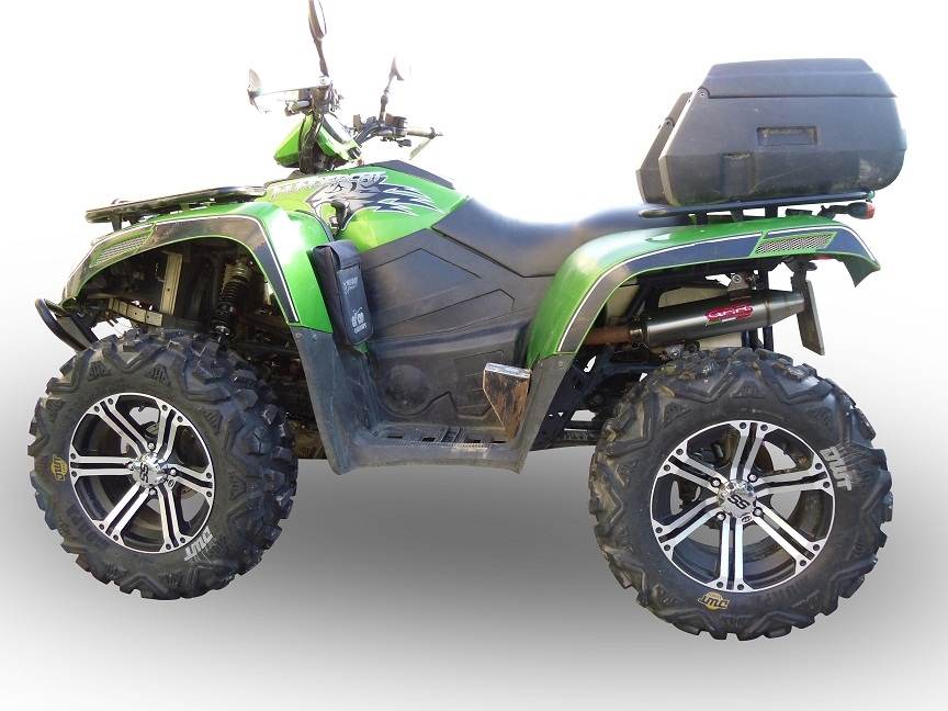 Escape compatible con Artic Cat Thundercat 1000 2011-2021, Deeptone Atv, Escape legal, homologado, silenciador con db killer desmontable y tubo de conexión específico 