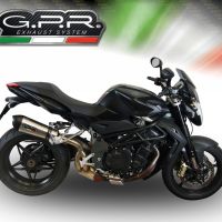GPR escape compatible con  Mv Agusta Brutale 920  2010-2011, New Grand Prix Evo Titanium, Escape legal, homologado, silenciador con db killer desmontable y tubo de conexión específico 