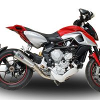 GPR escape compatible con  Mv Agusta Rivale - Stradale 800 2014-2016, New Grand Prix Evo Titanium, Escape legal, homologado, silenciador con db killer desmontable y tubo de conexión específico 