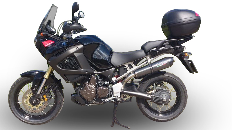 Escape compatible con Yamaha Xt 1200 Z Supertenere 2017-2020, GP Evo4 Poppy, Escape legal, homologado, silenciador con db killer desmontable y tubo de conexión específico 