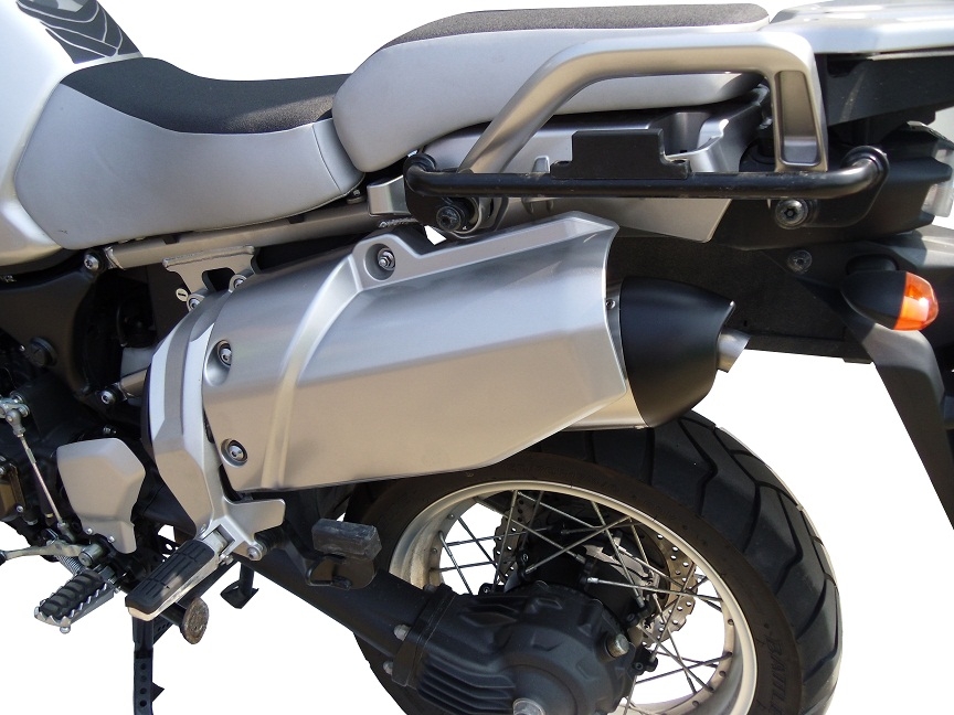 Escape compatible con Yamaha Xt 1200 Z Supertenere 2017-2020, GP Evo4 Poppy, Escape legal, homologado, silenciador con db killer desmontable y tubo de conexión específico 
