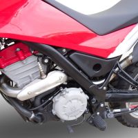 Escape compatible con Husqvarna TERRA - STRADA TR 650 2013-2015, Albus Ceramic, Escape completo homologado y legal,con catalizador incluido db killer extraíble 