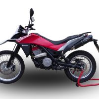 Escape compatible con Husqvarna TERRA - STRADA TR 650 2013-2015, Furore Poppy, Escape completo homologado y legal,con catalizador incluido db killer extraíble 
