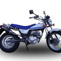 Escape compatible con Suzuki Rv 125 Van Van 2003-2017, Furore Nero, Escape homologado, legal, con db killer extraíble, tubo de conexión y catalizador 