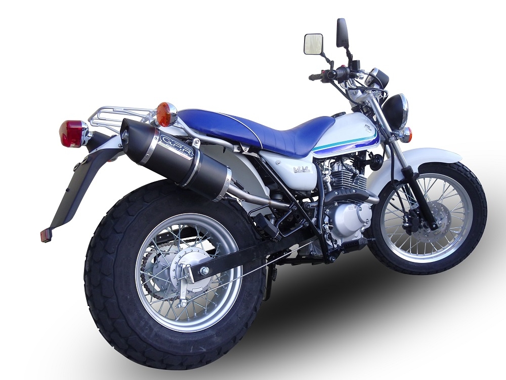 Escape compatible con Suzuki Rv 125 Van Van 2003-2017, Furore Nero, Escape homologado, legal, con db killer extraíble, tubo de conexión y catalizador 