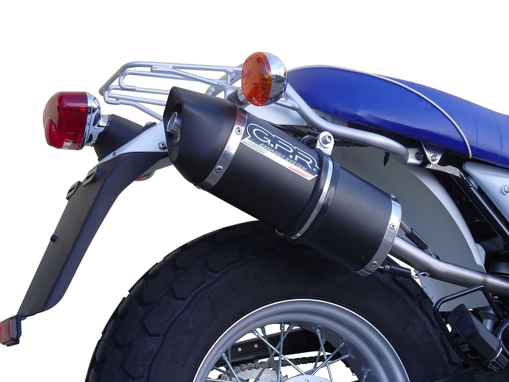 Escape compatible con Suzuki Rv 125 Van Van 2003-2017, Furore Nero, Escape homologado, legal, con db killer extraíble, tubo de conexión y catalizador 