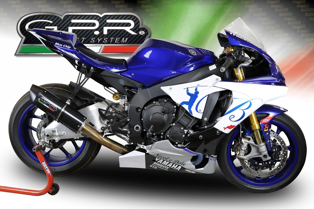 Escape compatible con Yamaha Yzf R1-R1-M 2020-2025, Furore Nero, Escape racing, semi-completo 