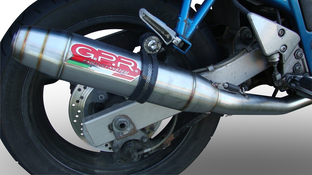 Escape compatible con Suzuki Gsf 1200 Bandit - S 2005-2006, Deeptone Inox, Escape legal, homologado, silenciador con db killer desmontable y tubo de conexión específico 