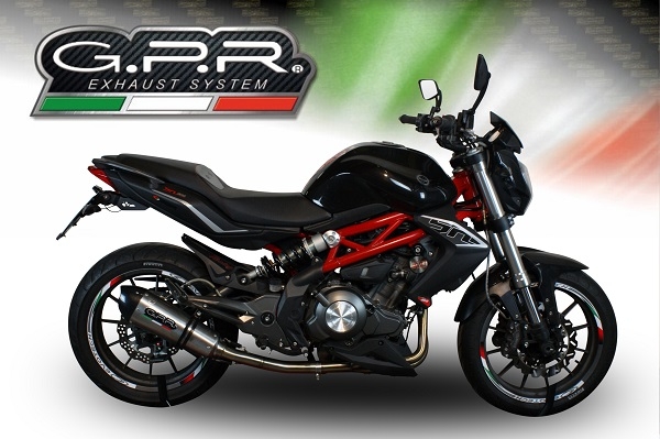 Escape compatible con Benelli Bn 302 S 2015-2016, Gpe Ann. titanium, Escape legal, homologado, silenciador con db killer desmontable y tubo de conexión específico 