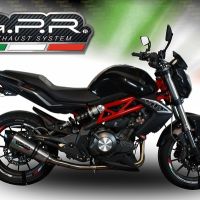 Escape compatible con Benelli Bn 302 S 2015-2016, Gpe Ann. titanium, Escape legal, homologado, silenciador con db killer desmontable y tubo de conexión específico 