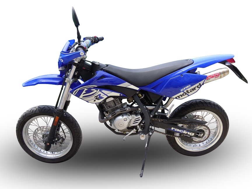 Escape compatible con Beta RR 125 Enduro Ac 4t 2005-2009, Deeptone Inox, Escape legal, homologado, silenciador con db killer desmontable y tubo de conexión específico 