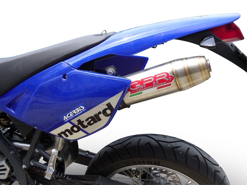 Escape compatible con Beta RR 125 Enduro Ac 4t 2005-2009, Deeptone Inox, Escape legal, homologado, silenciador con db killer desmontable y tubo de conexión específico 