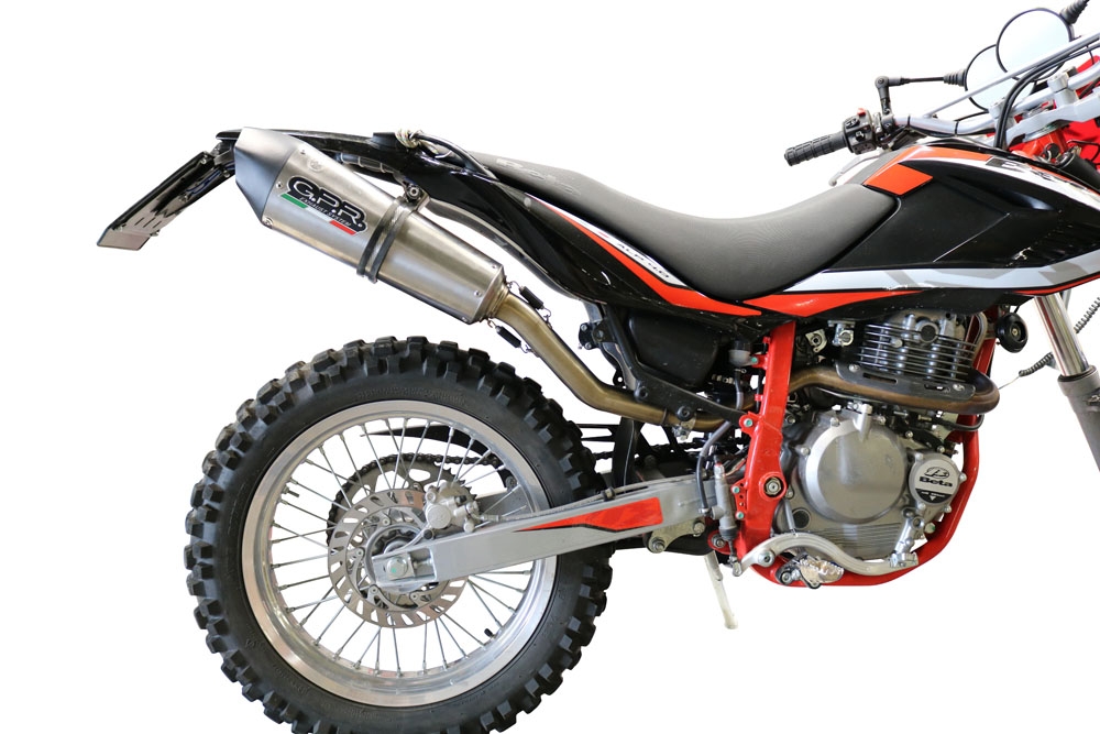 Escape compatible con Beta Alp 4.0 2018-2020, Gpe Ann. titanium, Escape racing, linea completa, suministrado con colector especifico, articulo sin homologacion 