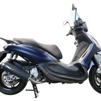 Escape compatible con Piaggio Beverly 350 2016-2020, Evo4 Road, Escape completo homologado y legal,con catalizador incluido db killer extraíble 