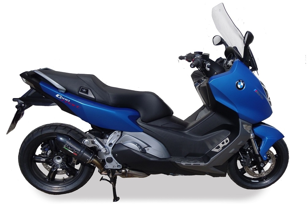 GPR escape compatible con  Bmw C 600 Sport 2012-2016, New Grand Prix Evo Poppy, Escape legal, homologado, silenciador con db killer desmontable y tubo de conexión específico 