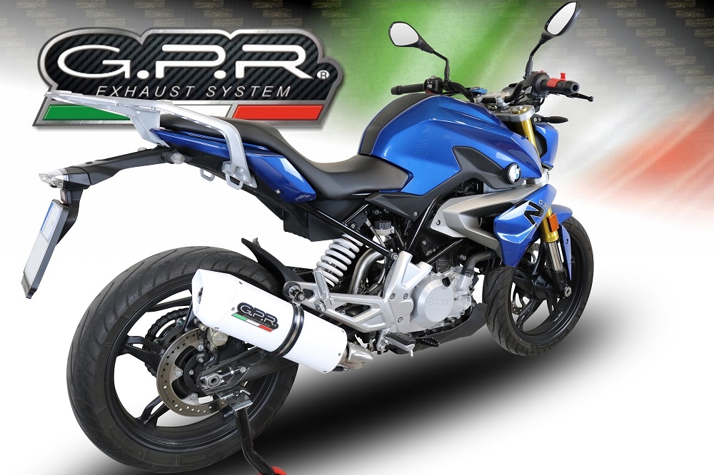 Escape compatible con Bmw G 310 R 2022-2024, Albus Evo4, Escape completo homologado y legal,con catalizador incluido db killer extraíble 