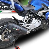 Escape compatible con Bmw G 310 R 2022-2024, Furore Evo4 Nero, Escape completo homologado y legal,con catalizador incluido db killer extraíble 