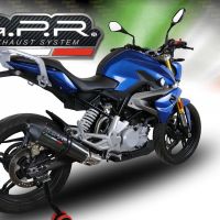 Escape compatible con Bmw G 310 R 2017-2021, GP Evo4 Poppy, Escape completo homologado y legal,con catalizador incluido db killer extraíble 