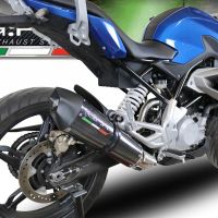 Escape compatible con Bmw G 310 R 2017-2021, GP Evo4 Poppy, Escape completo homologado y legal,con catalizador incluido db killer extraíble 