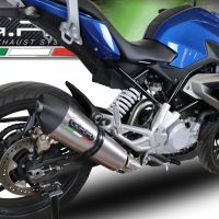 Escape compatible con Bmw G 310 R 2022-2024, GP Evo4 Titanium, Escape completo homologado y legal,con catalizador incluido db killer extraíble 