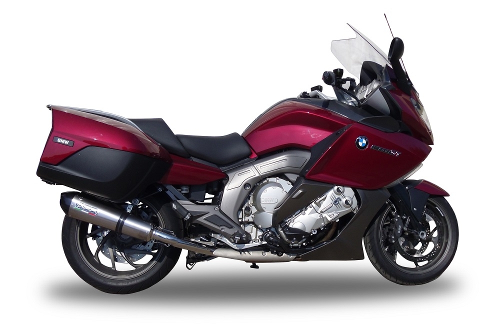 Escape compatible con Bmw K 1600 Gt 2022-2025, GP Evo4 Titanium, Par de terminales de escape homologados, con db killer extraíbles y tubos de conexión específicos 