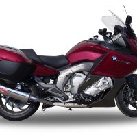 Escape compatible con Bmw K 1600 Gtl 2012-2016, Trioval, Par de terminales de escape homologados, con db killer extraíbles y tubos de conexión específicos 