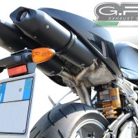 Escape compatible con Bmw R 1200 S 2006-2008, Furore Nero, Par de terminales de escape homologados, con db killer extraíbles y tubos de conexión específicos 