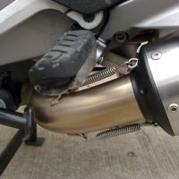 Escape compatible con Moto Guzzi Breva 850 2006-2011, Trioval, Escape legal, homologado, silenciador con db killer desmontable y tubo de conexión específico 