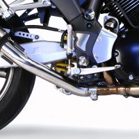 Escape compatible con Yamaha Bt Bulldog 1100 2002-2007, Satinox , Par de terminales de escape homologados, con db killer extraíbles y tubos de conexión específicos 