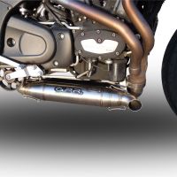 Escape compatible con Buell Xb 9 2003-2007, Deeptone Inox, Par de terminales de escape homologados, con db killer extraíbles y tubos de conexión específicos 